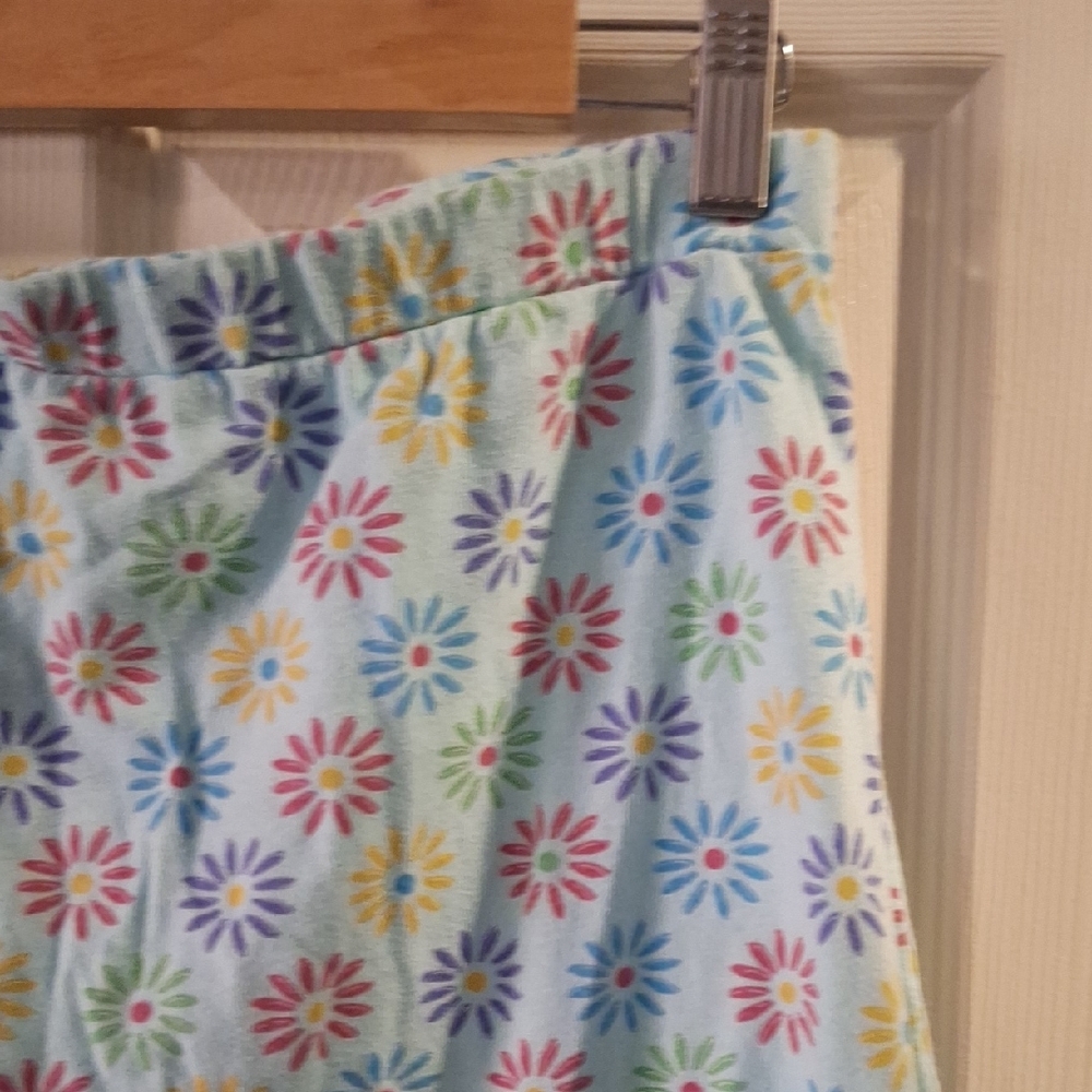 Fresh Produce Ditzy Floral Print A-Line Skirt in Light Blue Large - Picture 3 of 5